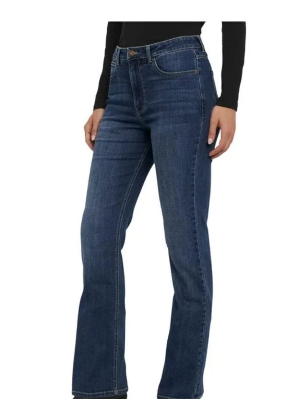 Wrangler Women's Size 16/34 High-Rise Bootcut Jeans Light Blue Stretch Denim,NWT - Picture 7 of 7